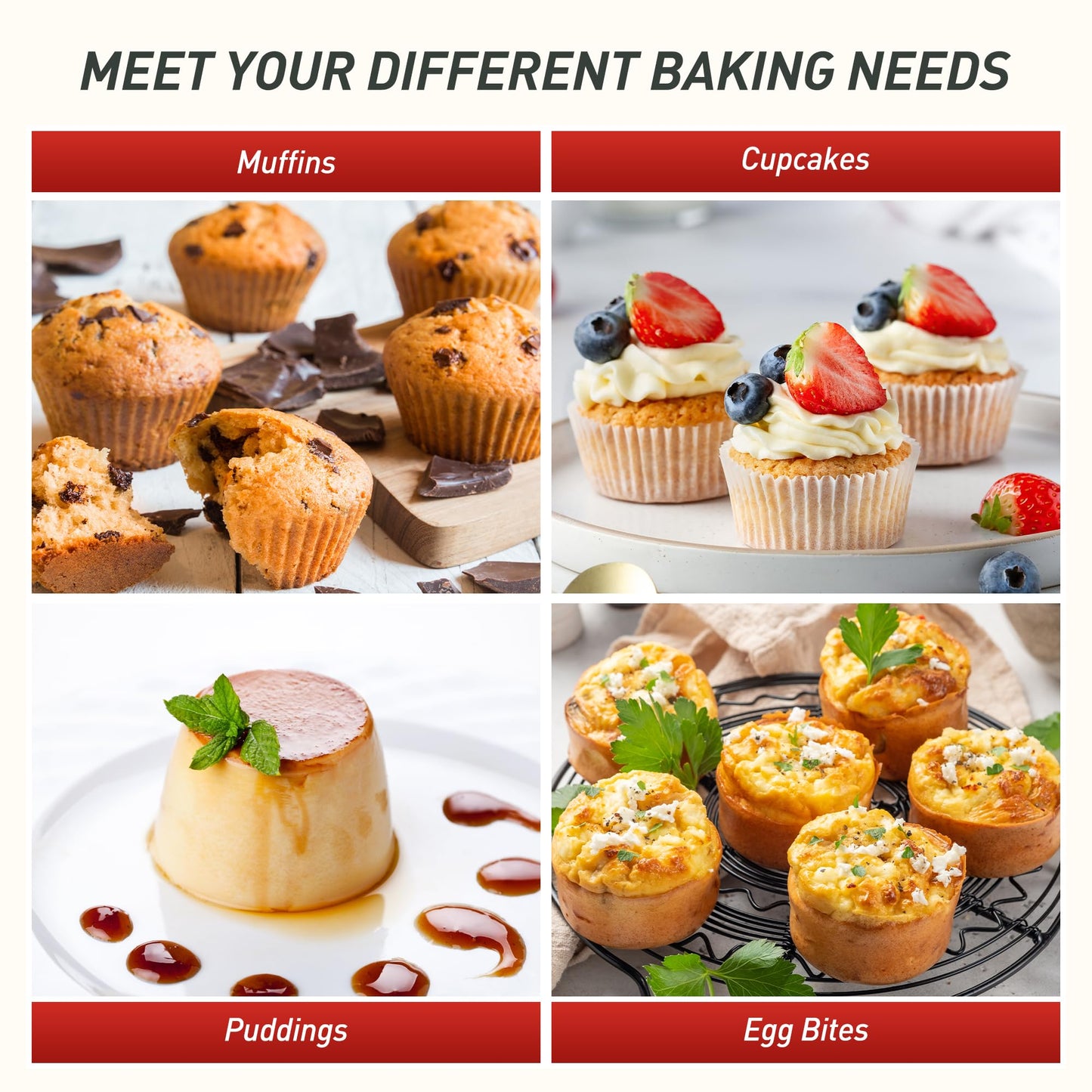 2 Pack 24 Cups Silicone Mini Muffin Pan with Metal Reinforced Frame Silicone Molds Cupcake Cake Baking Cheesecake Pans Cookie Baking Chocoflan Cupcake Mold Mini Bundt Cake Pan Women Gift
