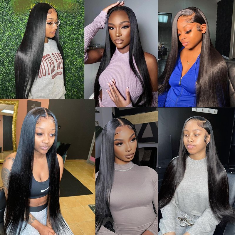 NROOEAY Straight Bundles Human Hair 22 inch 100% Unprocessed Brazilian Straight Hair Bundles 12A Remy Virgin Retain the Intact Cuticle, Long Lifespan