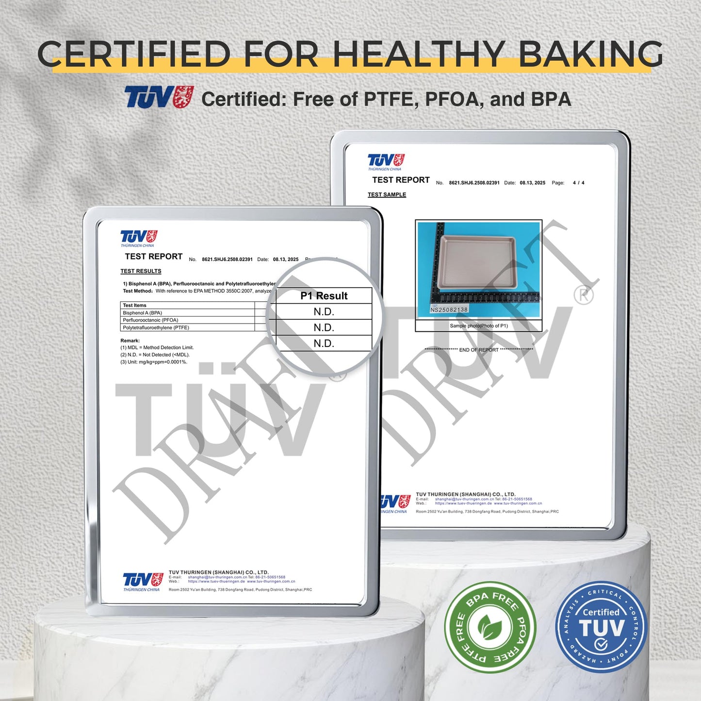 HONGBAKE Baking Sheet Pan Set, Cookie Sheets for Oven, Nonstick Half/Quarter/Jelly Roll Pans with Diamond Texture Pattern, Heavy Duty Cookie Tray, Silver