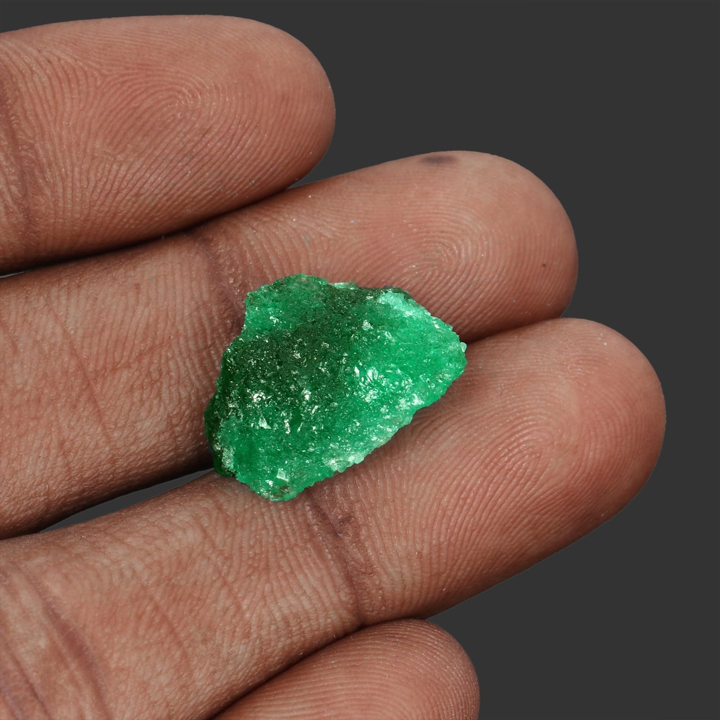 GEMHUB Loose Rough Emerald Green Gemstones for Jewelry Making 11.50 Ct Crystals and Healing Stones | Rough Emerald Gem Stones