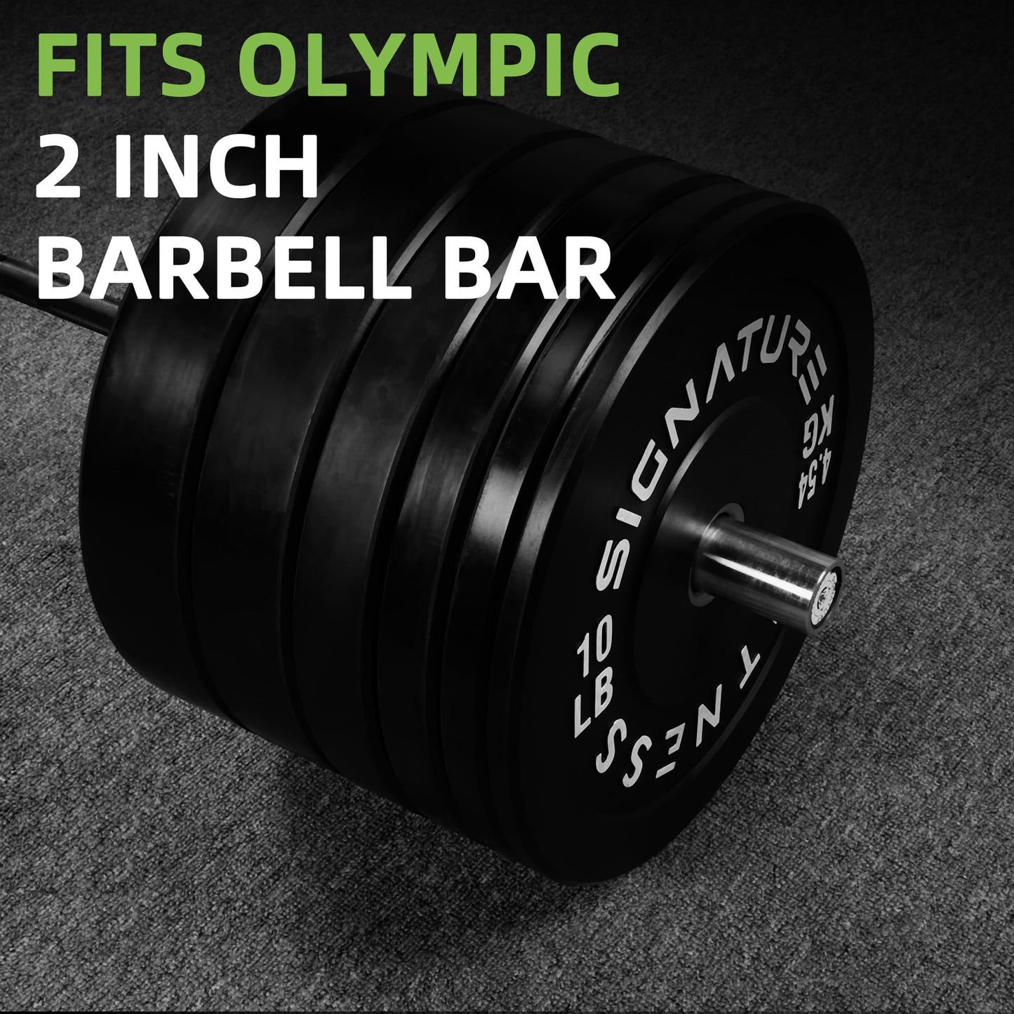 Fitvids Olympic Bumper Plates Set, 2" Weight Plates for Strength Training & Weightlifting, 160LB Set (10LB, 25LB, 45LB), Multiple Packages
