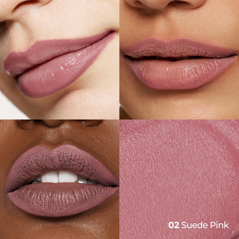 Laka Soothing Prep Lip Mask + Stain Lip Liner #02 Suede Pink & Fruity Glam Lip Tint #124 Maro, Peel-off Lip Mask & Long Lasting Vivid Color