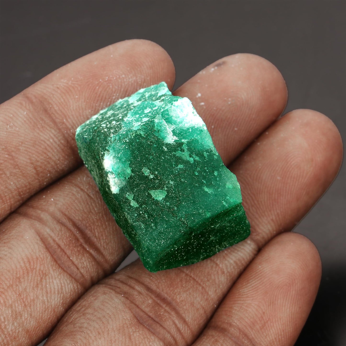 GEMHUB 46 Carat Natural Rough Green Emerald Gemstones for Jewelry Making EGL Certified Beryl Crystals and Healing Stones