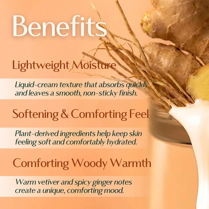 Hersteller Nearby Desert Wood Vegan Body Lotion 10.1 fl oz - Zero-Irritation Eco-Ceramide Formula with 100% Recyclable Packaging, Non-Sticky Moisturizing
