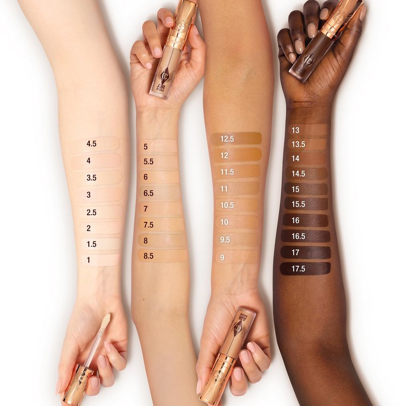 Charlotte Tilbury AIRbrush Flawless Blur Concealer - Concealer for Dark Circles, Blemishes & More - Hydrating, Full Coverage with a Natural Matte Finish - 4 Fair