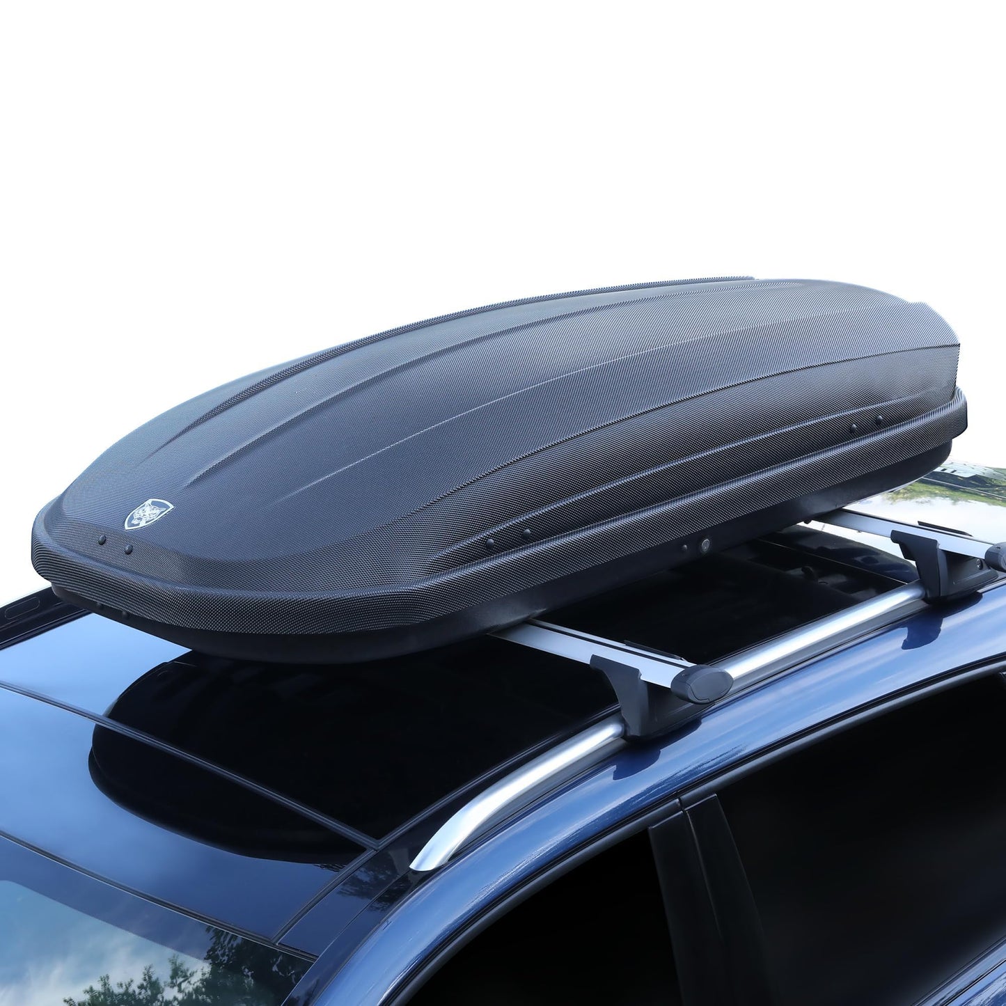 Hard Shell Rooftop Cargo Carrier with 14 cu ft Capacity, Weather-Resistant roof Cargo Box for car top Carrier, Features Dual-Side Access, Secure Straps, and Keys for Safe Storage.