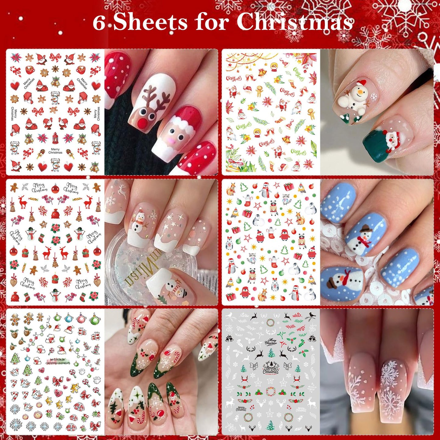 30 Sheets Fall All Holiday Nail Stickers, Autumn Halloween Christmas Thanksgiving Valentine's St. Patrick's Day Nail Art Decals Mixed All Season Set, Self-Adhesive Year-Round Manicure Decorations