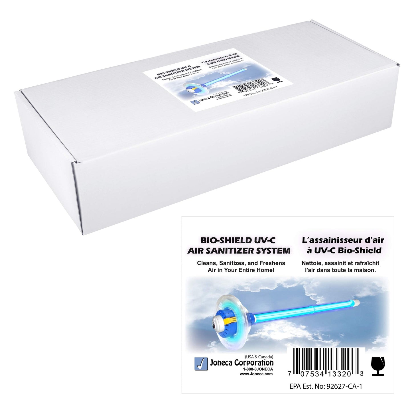 Bio Shield Antimicrobial Protection UV Light for AC System, Cleans HVAC Ducts and AC Coils of Bacteria, Germs, Mold and Allergens, Complete Unit, 50-BUVAS-E