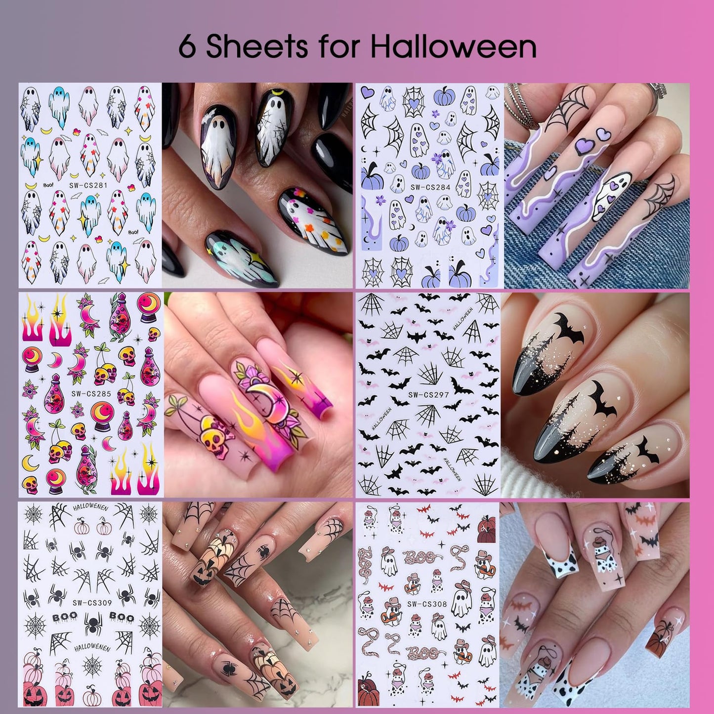 Holiday Nail Art Stickers Decals 30 Sheets 3D Seasonal Stickers for Nails with Tweezers Self-Adhesive Manicure Decoration Nail Supplies for Christmas Valentine Halloween St. Patrick's Day Easter
