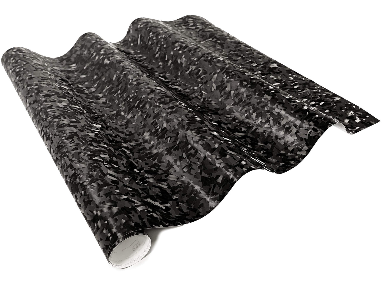 VViViD+ Forged Composite Carbon Patternless Car Vinyl Wrap Roll (25ft x 5ft, Black)