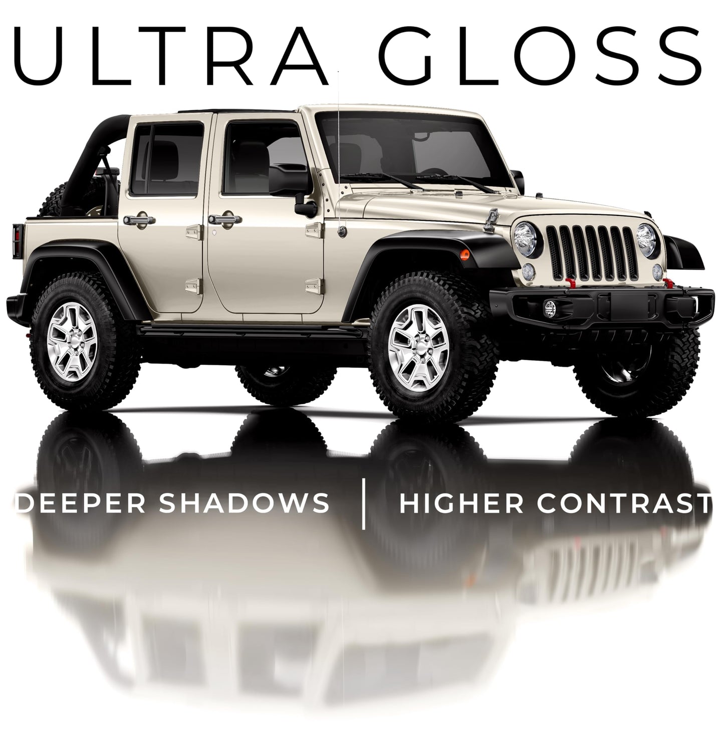VViViD+ Ultra Gloss Pearl White Vinyl Car Wrap (25ft x 4.9ft)