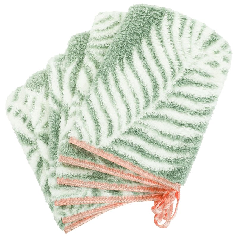 PHOGARY Washcloth 6 Pack for Face Body Bathroom, 6"x8" Super Absorbent & Soft Coral Fleece Facial Cloths for Showering, Quick Dry Towel with Hanging Loop