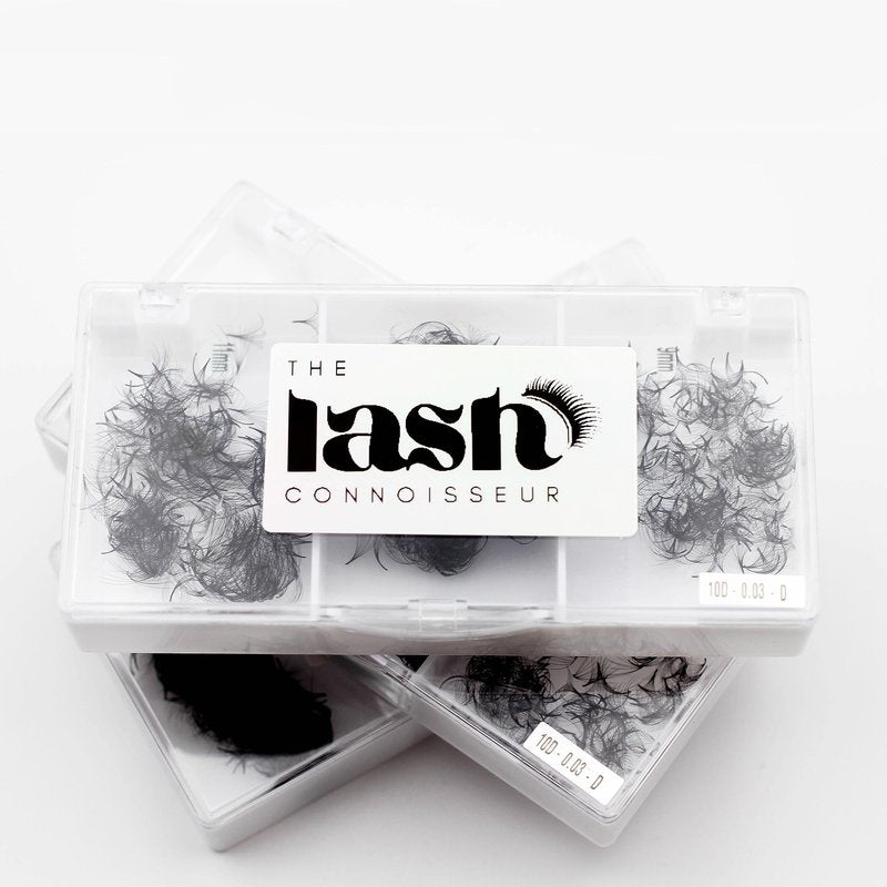 8D - D Curl 750 Fans Mixed Promade Fans Lash Extensions | TLC Lash Supplies 4D to 16D Premade Fans 7 mm to 16 mm Mixed Length Thin Base Premade Fans Eyelash Extensions (8D - D Curl, 8-9-10 mm)