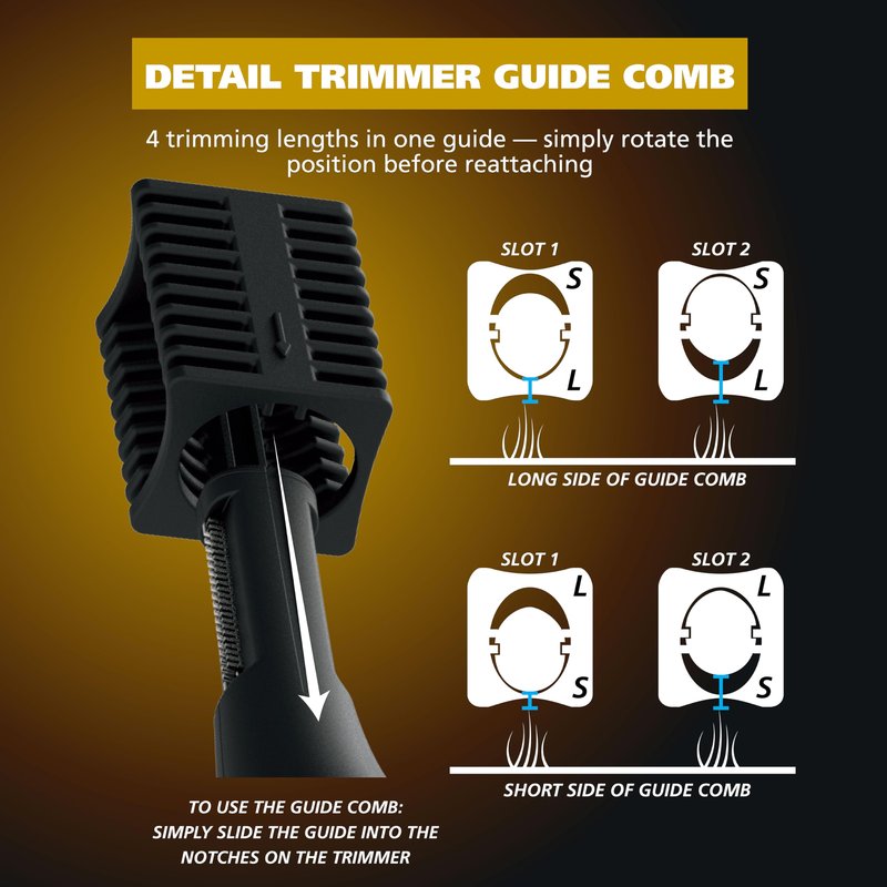 Wahl Manscaper ® 2 in 1 Lithium Battery Tactical® Dual Sided Eyebrow Trimmer and Nose Hair Trimmer for Men – Model 3023805