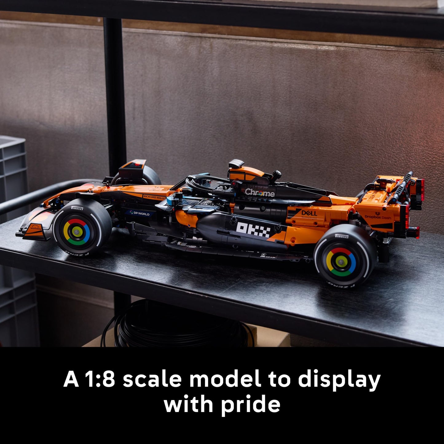 LEGO Technic McLaren MCL39 F1 Car Building Set for Adults - Room or Office Decor for Men & Women, Ages 18+ - F1 Gifts for Fans - Authentic Details - 42228