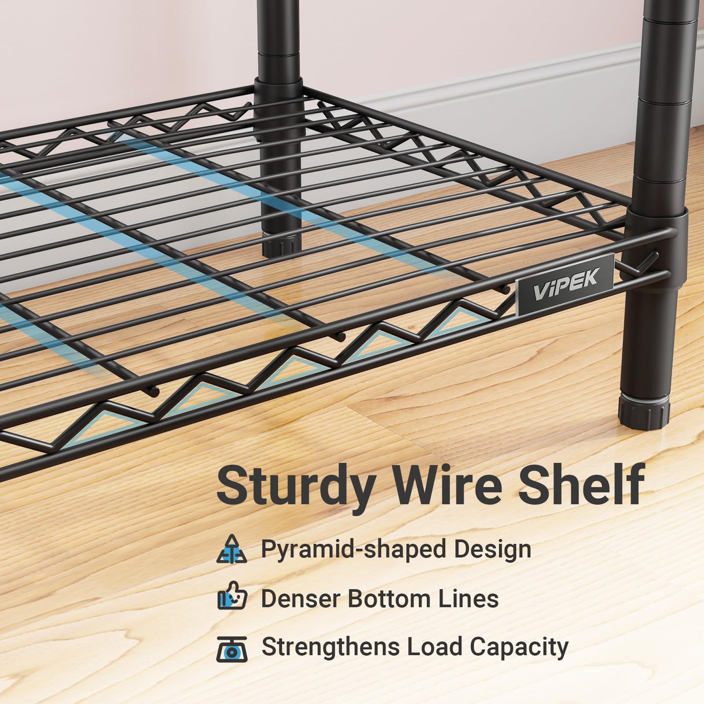 VIPEK V5C SE Garment Rack Wardrobe Closet, Heavy Duty Clothes Rack with Adjustable Shelves and Black Cover, Black Metal Closet Racks Clothing Storage Organizer for Bedroom, 70.1" Lx17.3 Wx76.4 H