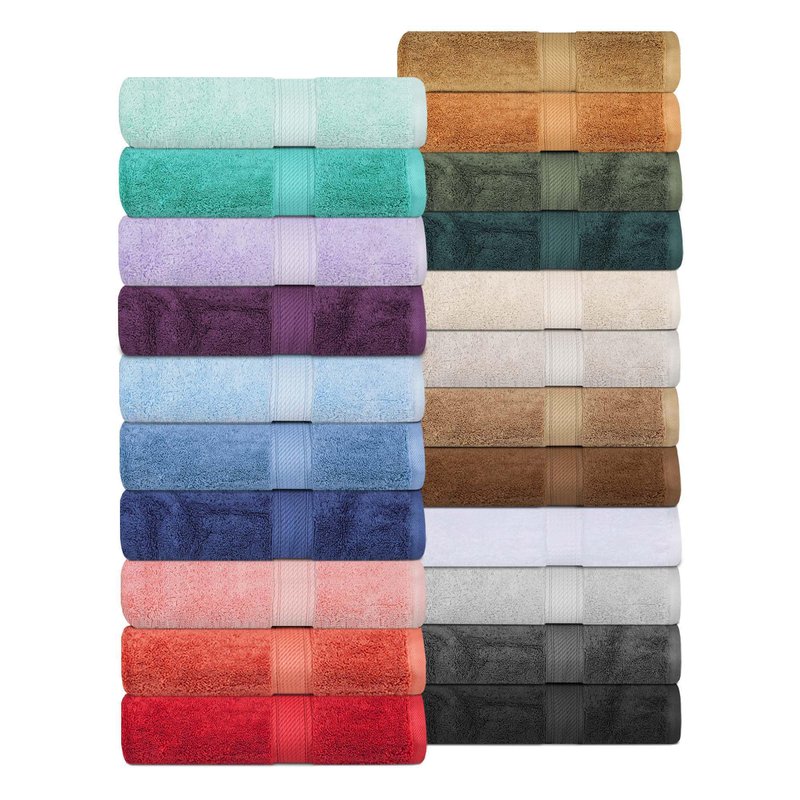 SUPERIOR Egyptian Cotton Pile 3 Piece Towel Set, Includes 1 Bath, 1 Hand, 1 Face Towel/Washcloth, Ultra Soft Luxury Towels, Thick Plush Essentials, Guest Bath, Spa, Hotel Bathroom, Turquoise