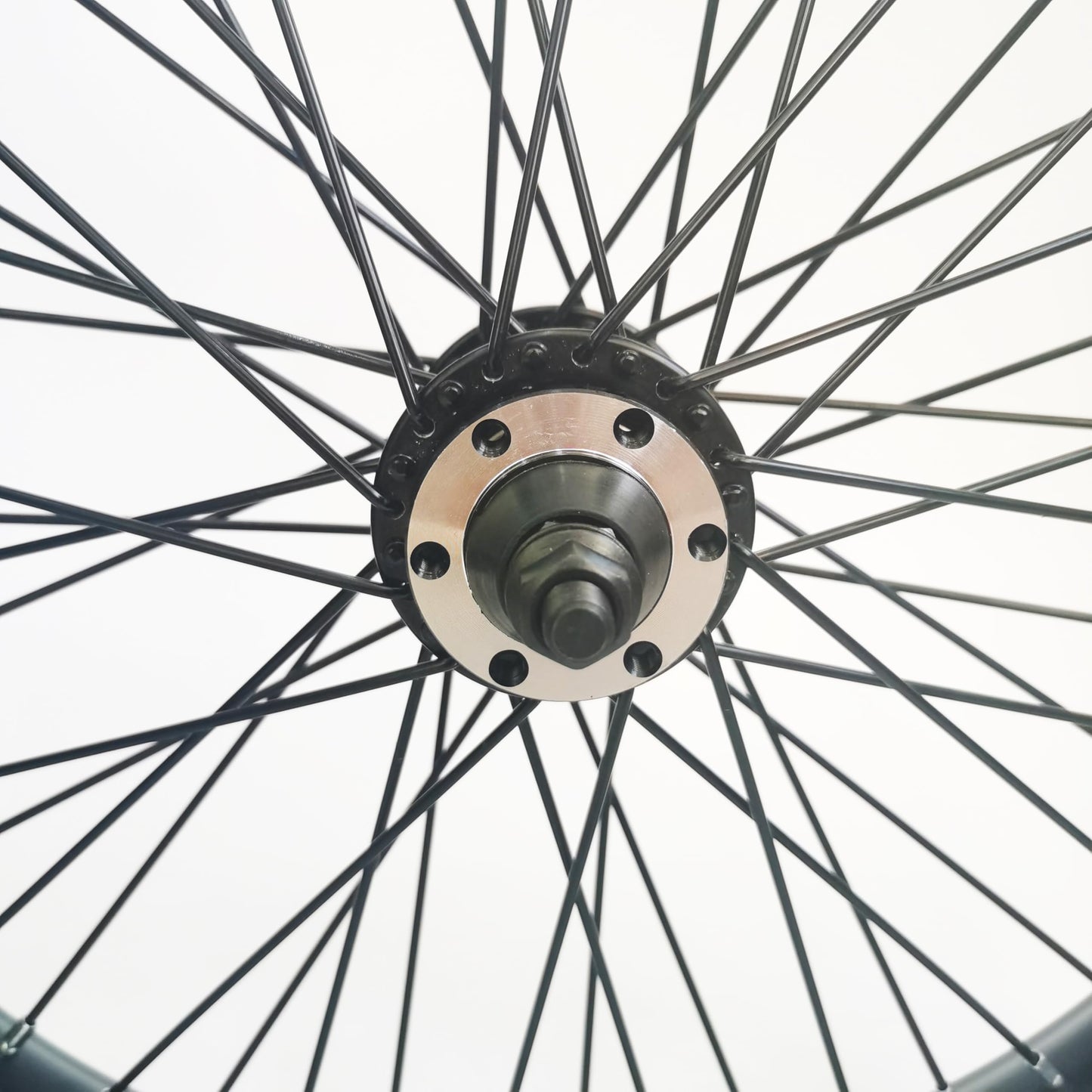 DONSP1986 20 inch x 1.85" Heavy Duty Bike Rim Wheels Set, 12 Gauge 48 Spokes Wheelset, Double Wall Aluminum Alloy 20" Bicycle Rims Set (Front & Rear) (Black) Disc Brake