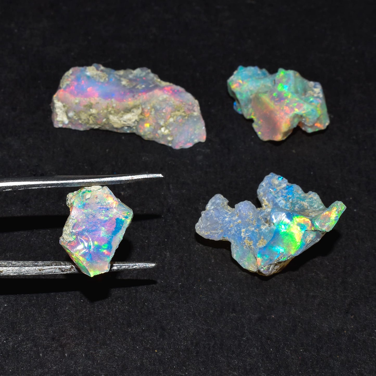 QNAVIC 25 Carat AA+ Natural Raw Ethiopian Fire Opal Rough Gemstone Crystals, Chakra Healing Energy Stones, October Birthstone, Jewelry Making Supplies, DIY Gifts Art Crafts, Wire Wrapping Stones