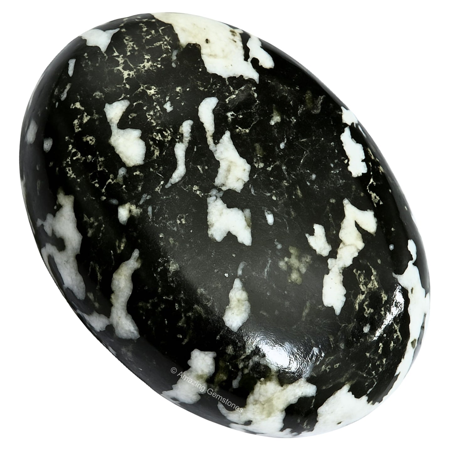 Amazing Gemstone Black and White Tourmaline Crystals and Healing Stones - Large Palm Stone Crystals Piedra - Crystal for Good Luck, Positive Energy, Meditation - Unique Stocking Stuffers, Gifts Women
