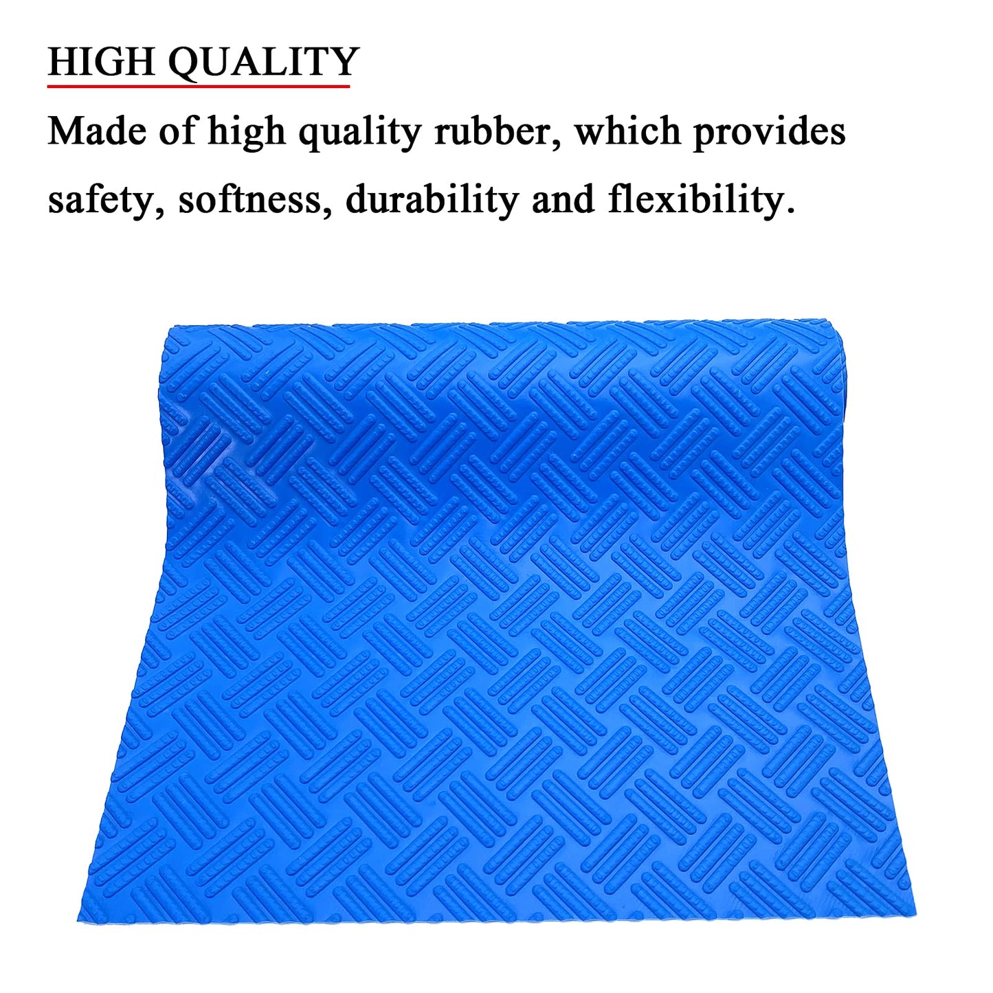 SKARUMMER Swimming Pool Ladder Mat - Protective Pool Ladder Pad Step Mat with Non-Slip Texture, Blue Medium Pool Step Mat, Pool Liner Protection Mat (30 X 36 inch)