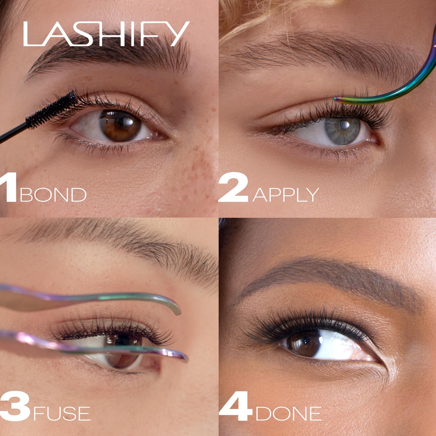 Lashify Extreme 14mm Gossamer DIY Eyelash Extensions Refill, Black, Easy False Lashes To Add Tremendous Volume