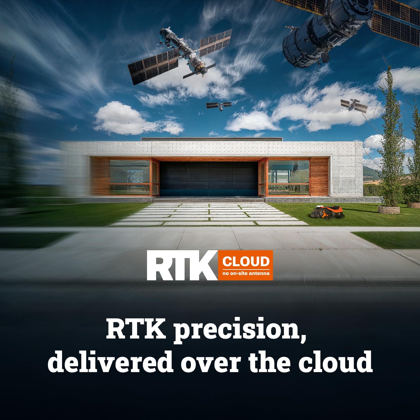 WORX Landroid Vision Cloud Robot Lawn Mower, No Perimeter Wire Robot Mower for 1/2 Acre, AI Obstacle Avoidance + RTK Cloud Navigation, Auto Mapping, App Control, WR320