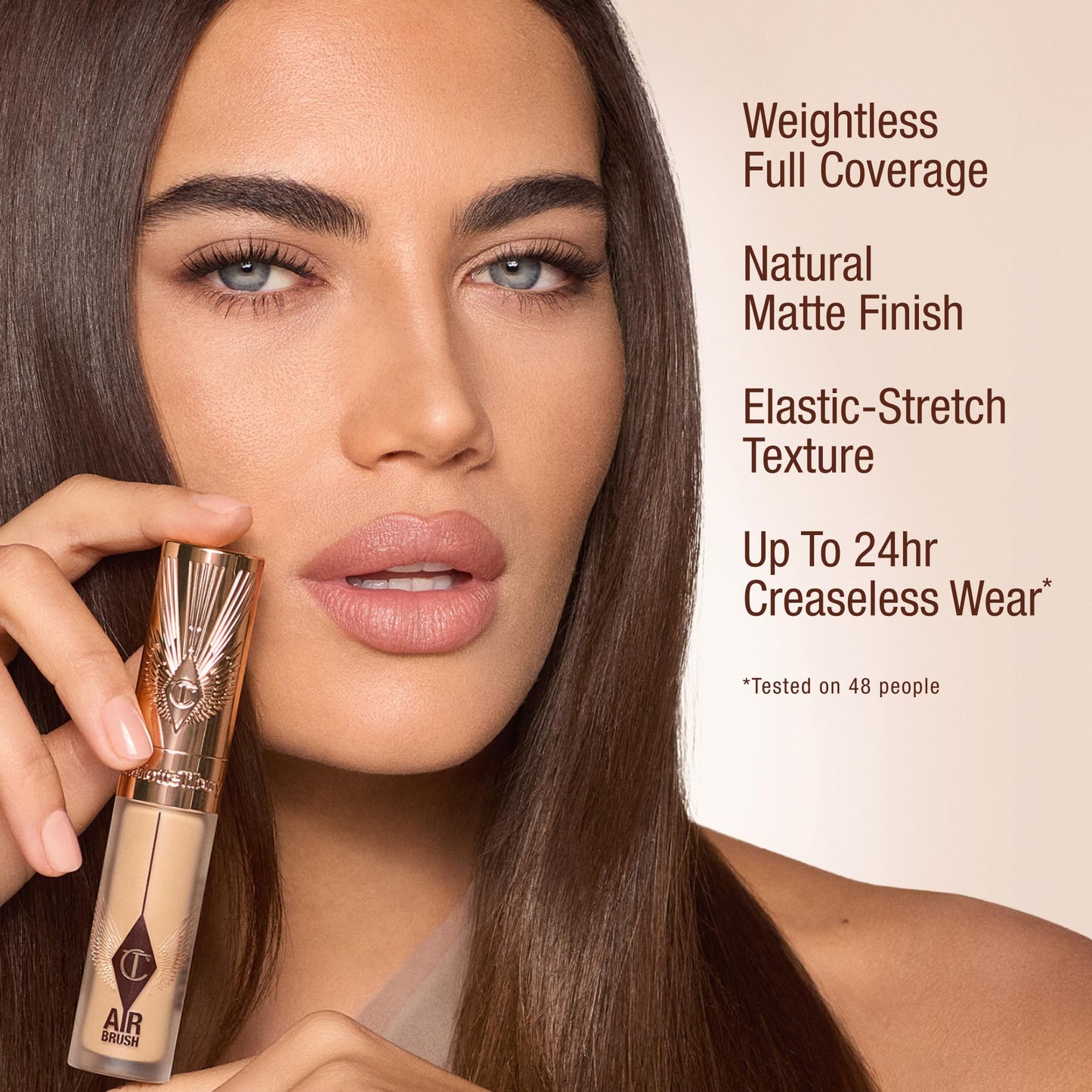 Charlotte Tilbury AIRbrush Flawless Blur Concealer - Concealer for Dark Circles, Blemishes & More - Hydrating, Full Coverage with a Natural Matte Finish - 4 Fair