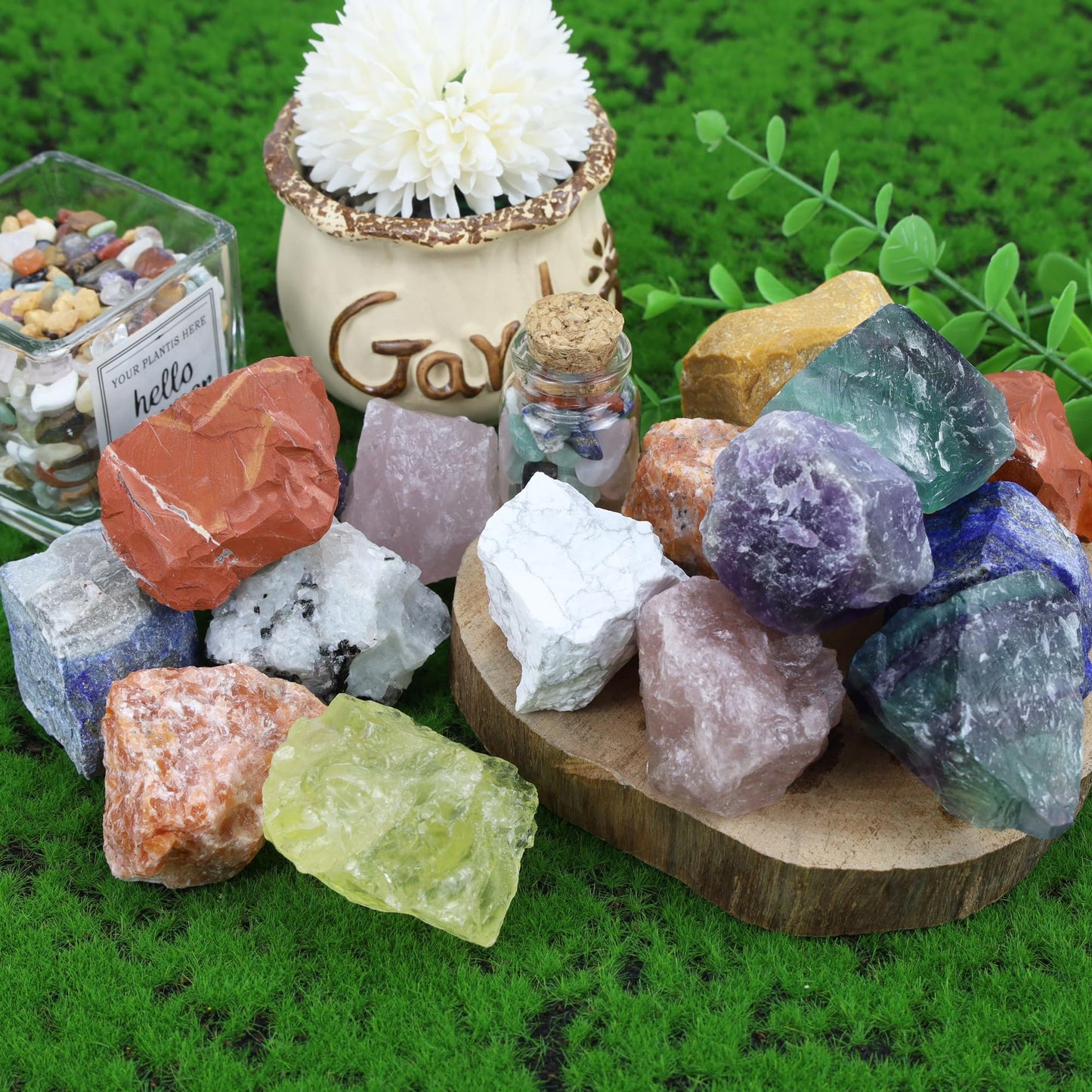 QINJIEJIE Lapis Lazuli 2PCS Natural Rough Crystal 1.8-2.2'' Rocks Bulk Large Healing Crystal Rocks Stones for Tumbling Cabbing Polishing Fountain Rocks DIY Decoration Gifts
