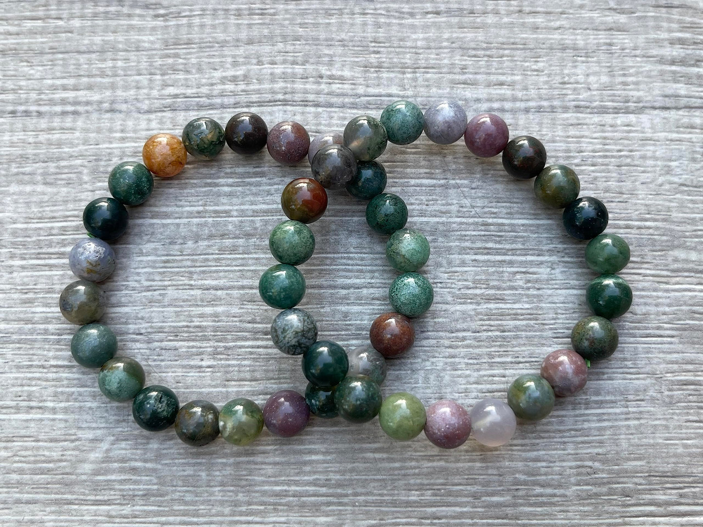 GAF TREASURES Fancy Jasper Crystal Bead Bracelet 8mm, Genuine Fancy Jasper Stretch Gemstone Bracelet, Healing Crystal Bracelet, Gift for Men & Women (1)