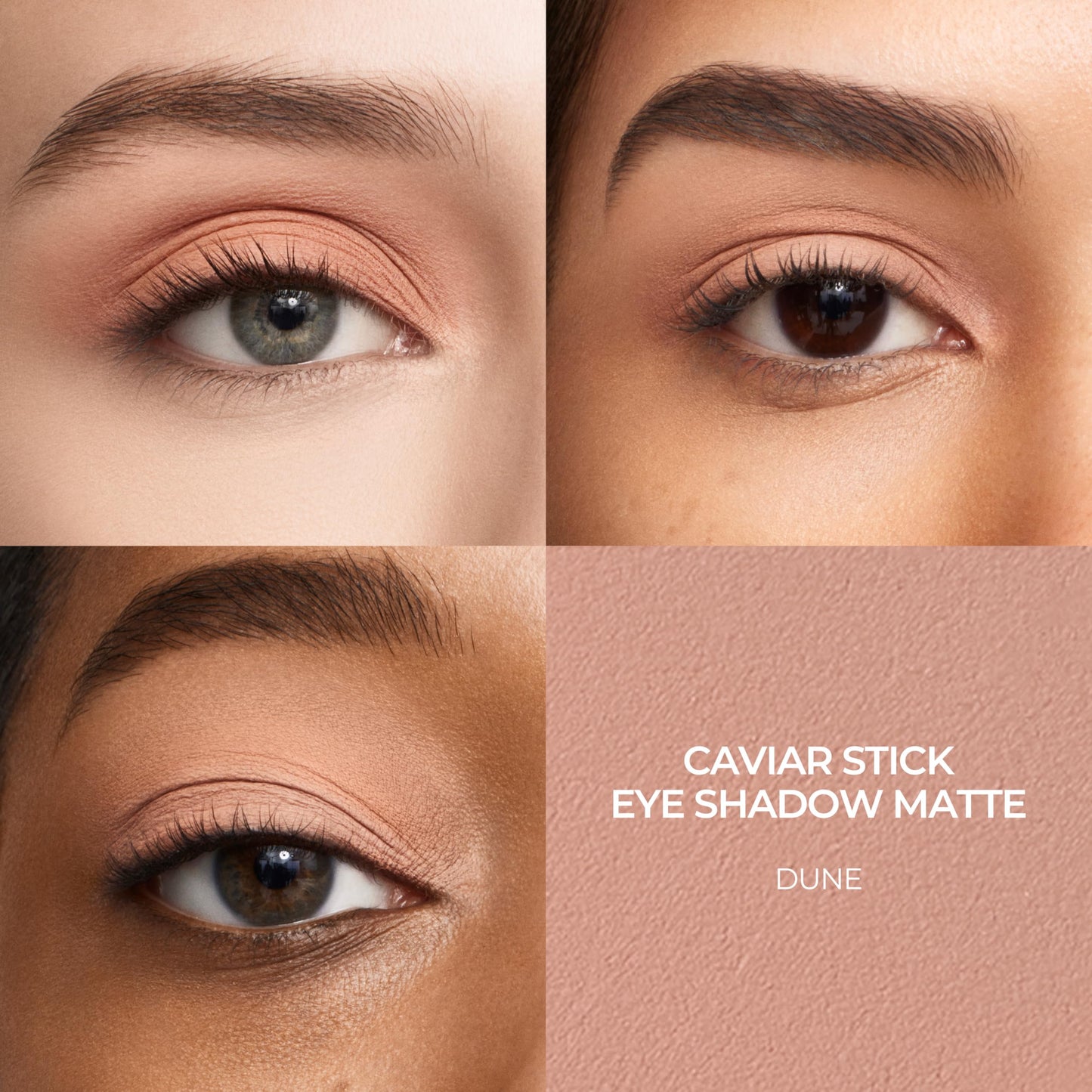 Laura Mercier Caviar Stick Cream Eyeshadow: Matte Finish, 24HR Wear, Long Lasting, Rich Color, Easily Blendable and Buildable, Waterproof, Hyaluronic Acid Infused, Eyeshadow Stick Set, Dune