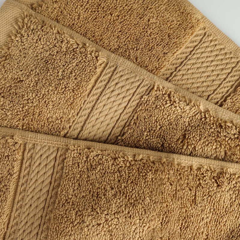 Superior Egyptian Cotton Pile 9 Piece Towel Set, Includes 3 Bath, 3 Hand, 3 Face Towels/Washcloths, Ultra Soft Luxury Towels, Thick Plush Essentials, Guest Bath, Spa, Hotel Bathroom, Toast