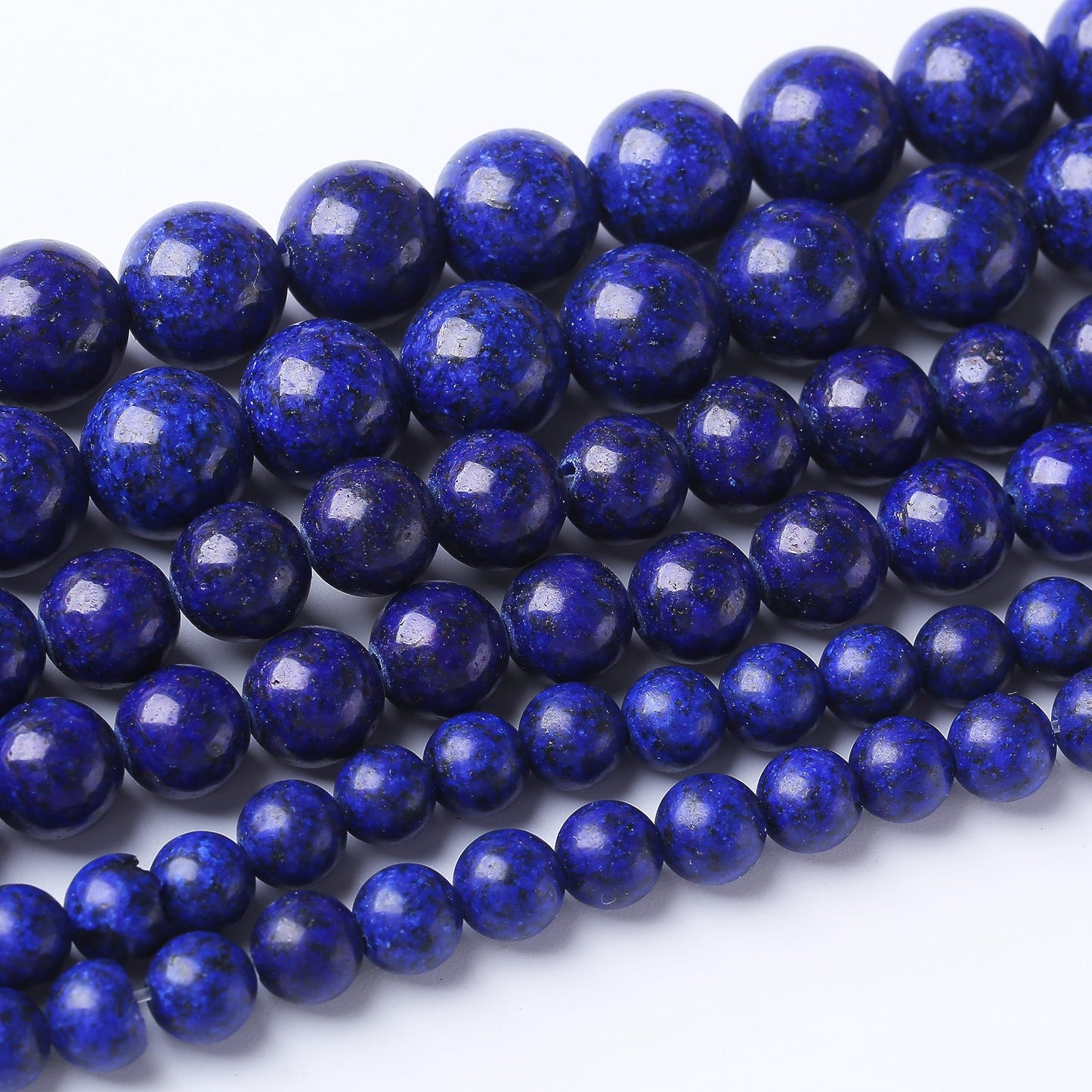 45PCS 8MM Lapis Lazuli Stone Beads Stone Beads Natural Gemstone Bead Crystal Healing Energy Jewelry Making DIY 15 inches