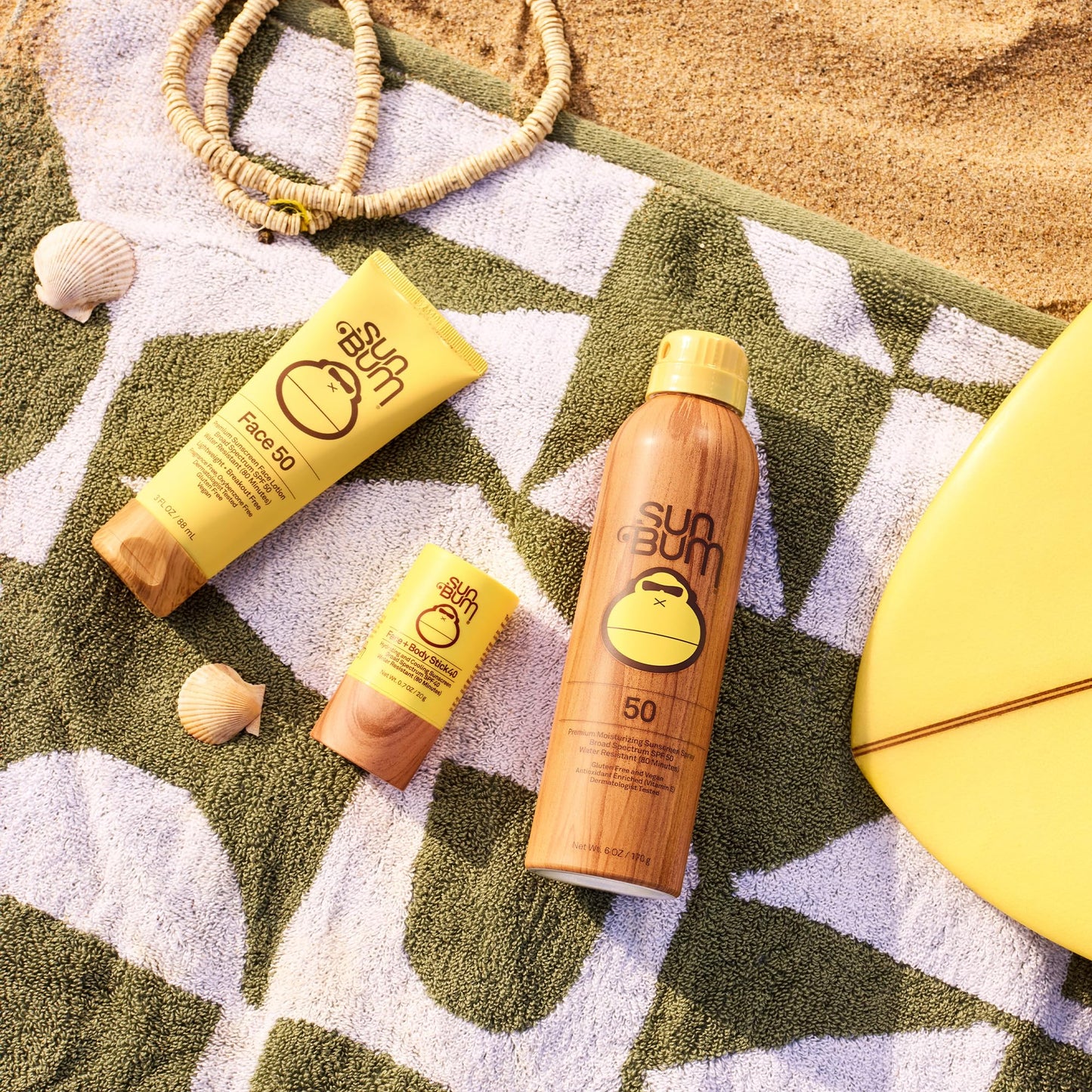 Sun Bum Original SPF 40 Cooling Face and Body Sunscreen Stick - Water resistant Broad Spectrum Facial Sunscreen - Hawaii 104 Act Compliant (Made Without Octinoxate & Oxybenzone) - Travel Size - 0.7 oz