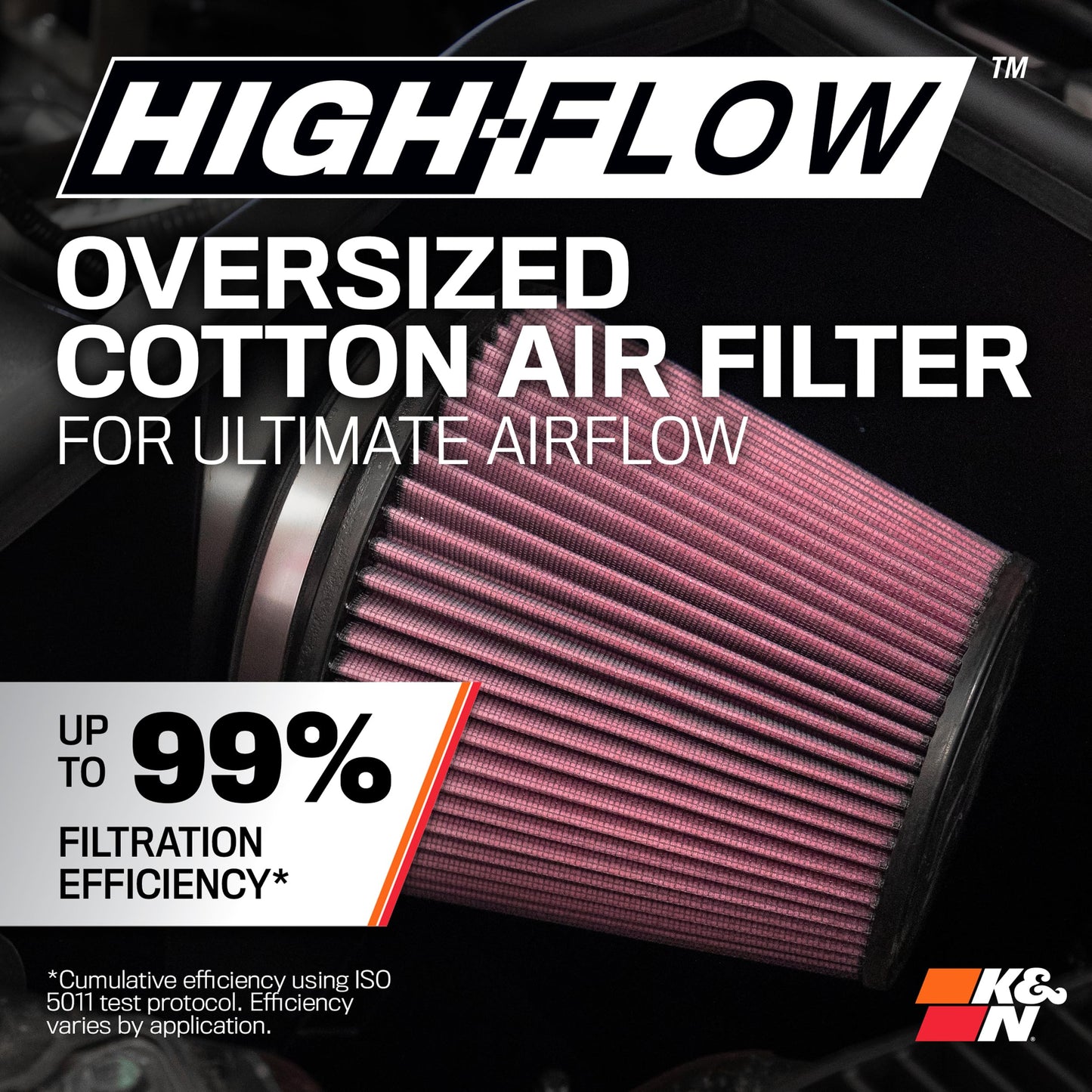 K&N Cold Air Intake System: High-Flow Air Filter, Increase Performance & Acceleration: Compatible with 2019-2025 Nissan: Altima, 69-7085TS