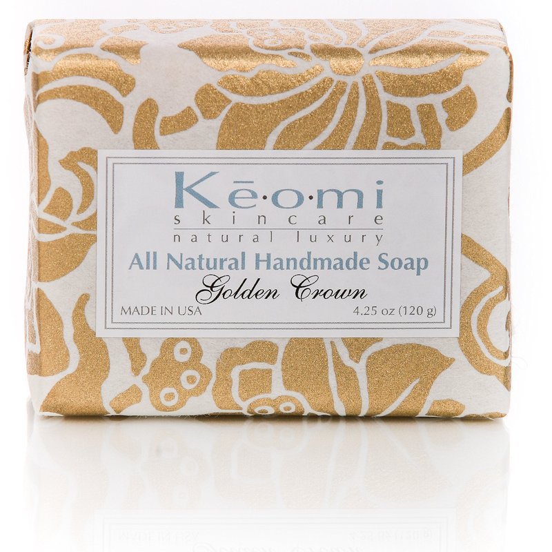 Organic Luxury Handmade 4 Bar Soap Gift Set by KEOMI NATURALS - WONDERFUL MOTHERS DAY GIFT - Gift Boxed & Ready to Give - PAMPER THEM w/LUXURY WHILE LIFTING THEIR SPIRITS