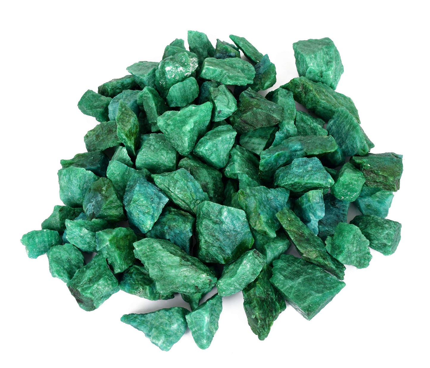 GEMHUB Green Emerald Gemstones Lot Natural Loose Raw Stones for Jewelry Making Pendants Necklaces Rings