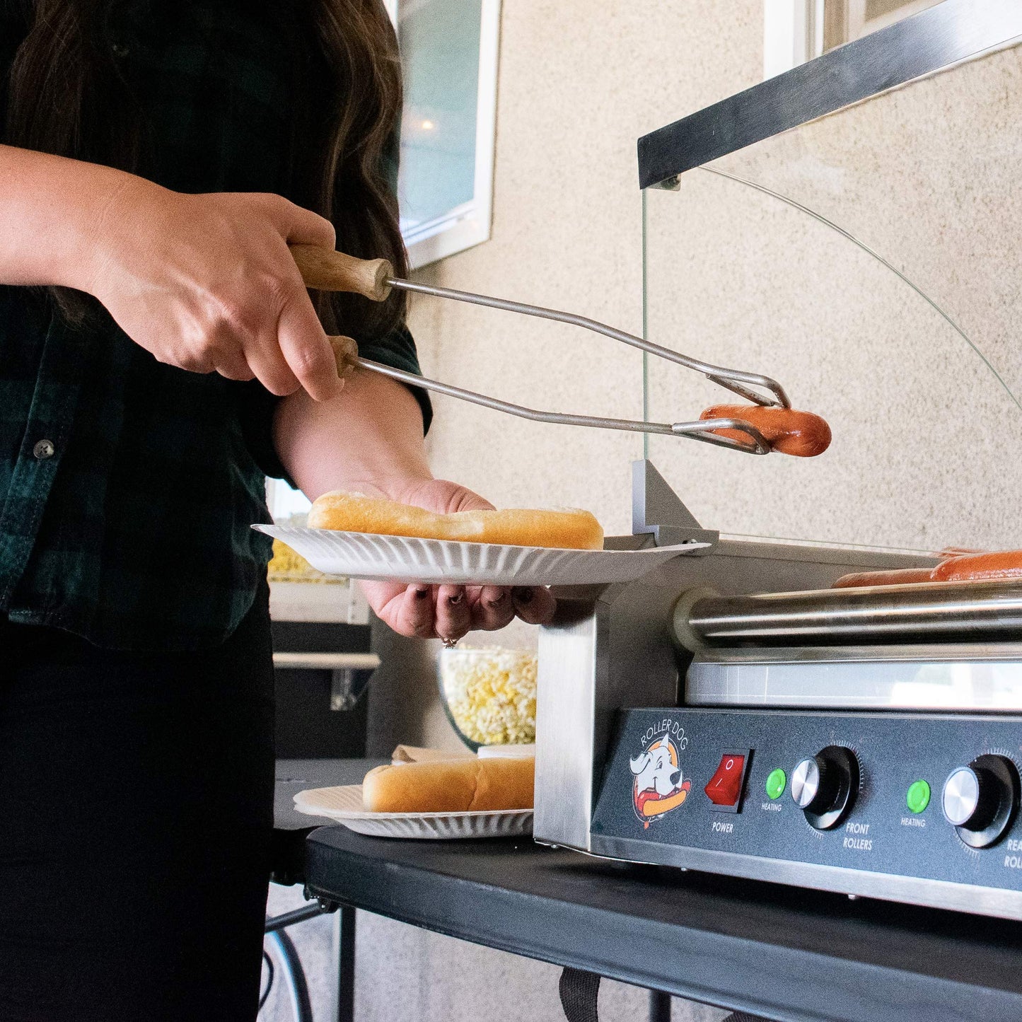 Roller Dog RDB30SS Commercial 30 Hot Dog Roller Grill Cooker Machine