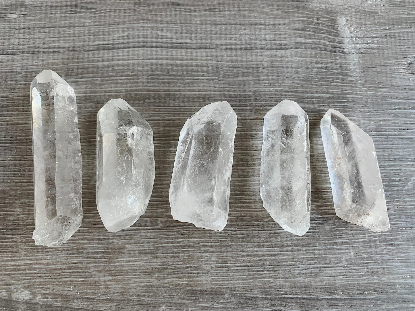 WHOLESALE Raw Clear Quartz Points, Natural Clear Quartz Points, Clear Quartz Points Healing Crystals (Clear Quartz Points, 1 Pound)
