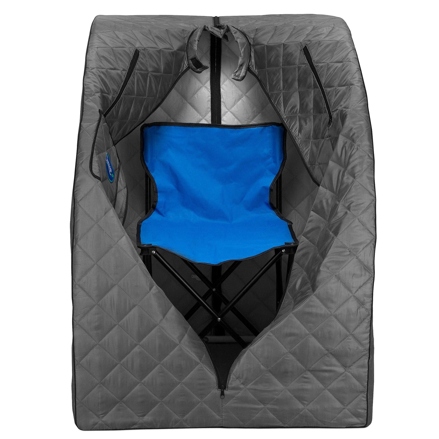 Durasage Lightweight Portable Personal Steam Sauna Spa - 800W Steam Generator, 60-Min Timer, Zippered Access, Single Front Pocket, Foldable Frame & Chair - Indoor Use, at-Home Relaxation Kit