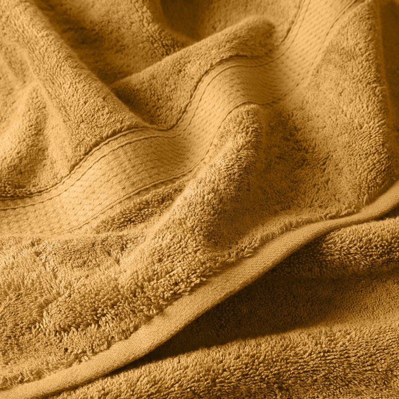 Superior Egyptian Cotton Pile 6-Piece Towel Set, Includes 2 Bath, 2 Hand, 2 Face Towel/Washcloth, Heavyweight, Ultra Soft Luxury Towels, Thick Plush Essentials, Guest, Spa, Hotel, Gold