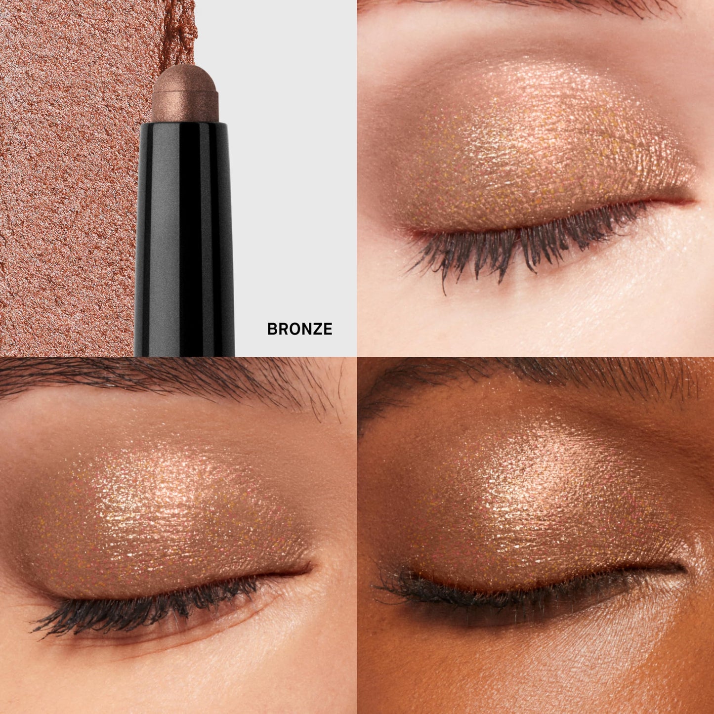 Bobbi Brown Long-Wear Cream Shadow Stick | 24-Hour Eyeshadow Stick | High-Pigment, Buildable Shades with Three Finishes, 0.05 Ounce, Bronze