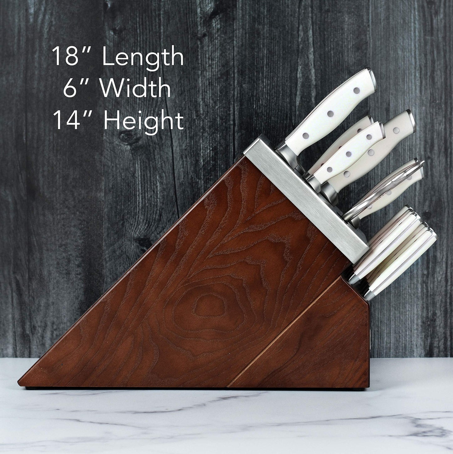 Henckels Forged Accent 20 Piece Self Sharpening Knife Block Set - Off-White Handles