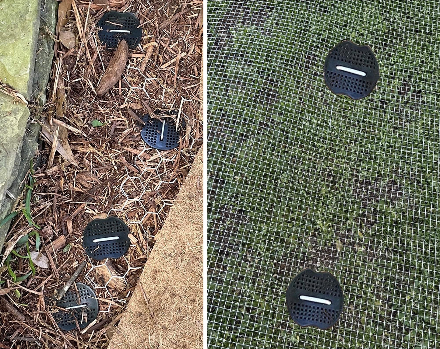 8 Inch 100 PCS Galvanized Landscape Staples with 100 PCS Gasket, Landscape Fabric Pins Stakes Lawn Ground Cover Graden Staples Spikes Weed Barrier Stakes
