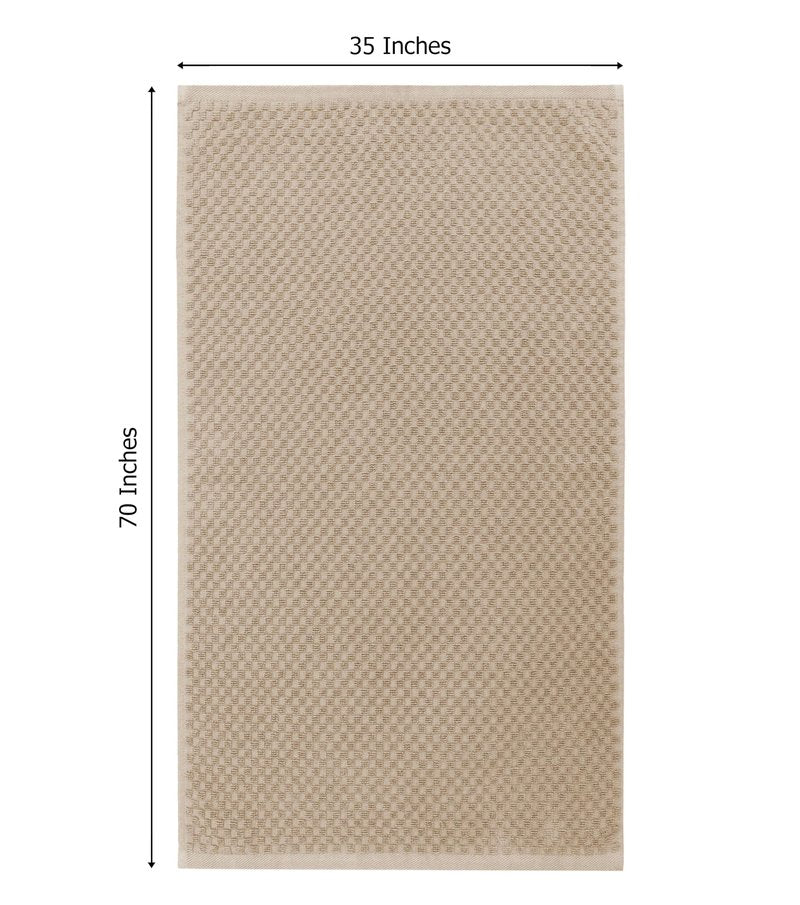 COTTON CRAFT Waffle Bath Sheets - Set of 2 Luxury Euro Spa Waffle Weave Bath Sheet Towels - 100% Ringspun Cotton Bath Sheet - Absorbent Quick Dry Bath Towel Sheet - Oversized 35 inch x 70 inch - Linen