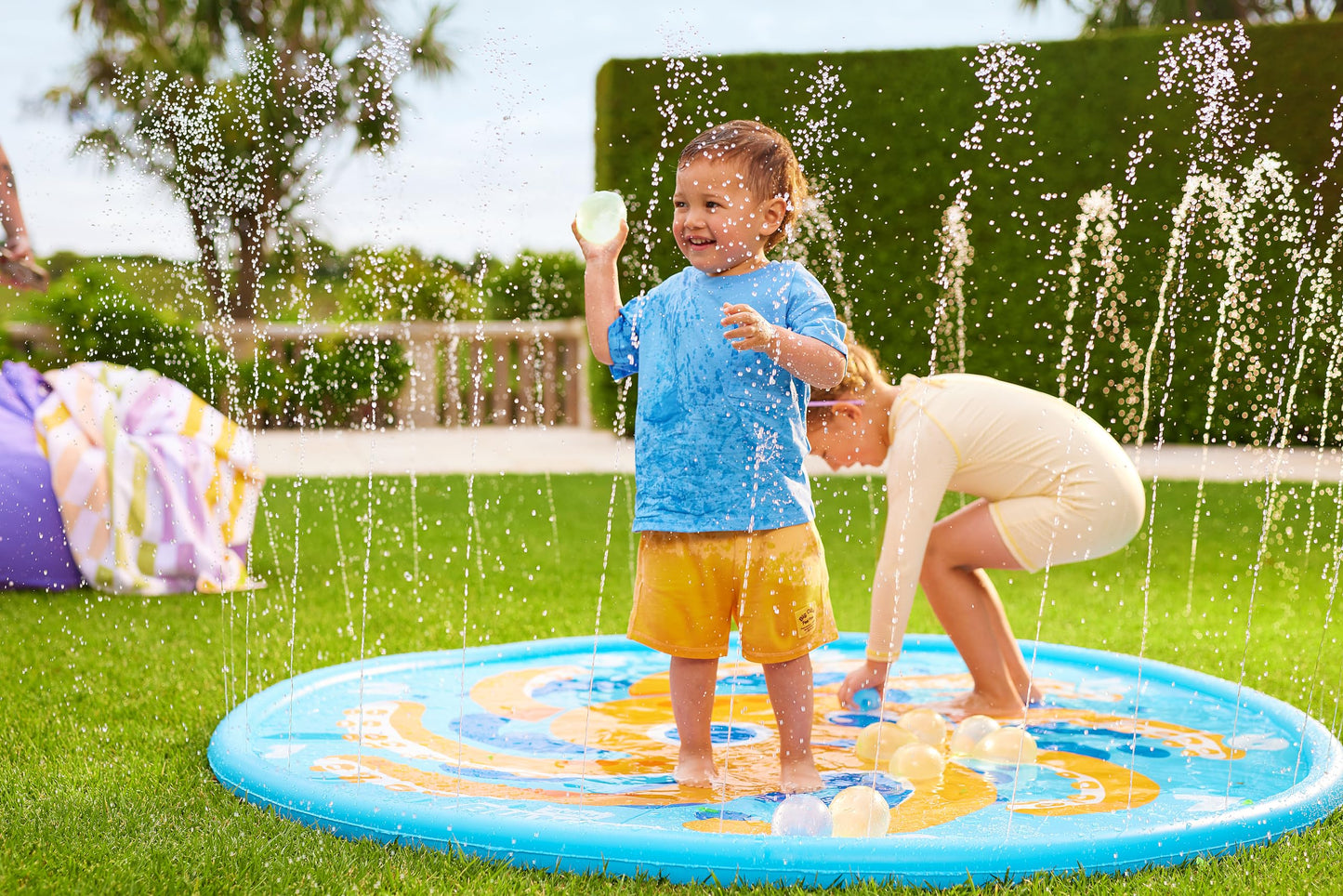 Original Bunch O Balloons Octopus Splash Pad with 100+ Rapid-Filling Self Sealing Water Balloons by ZURU, Water Balloon for The Whole Family, Kids, Teens and Adults, No Stress Summer and Outdoor Toy