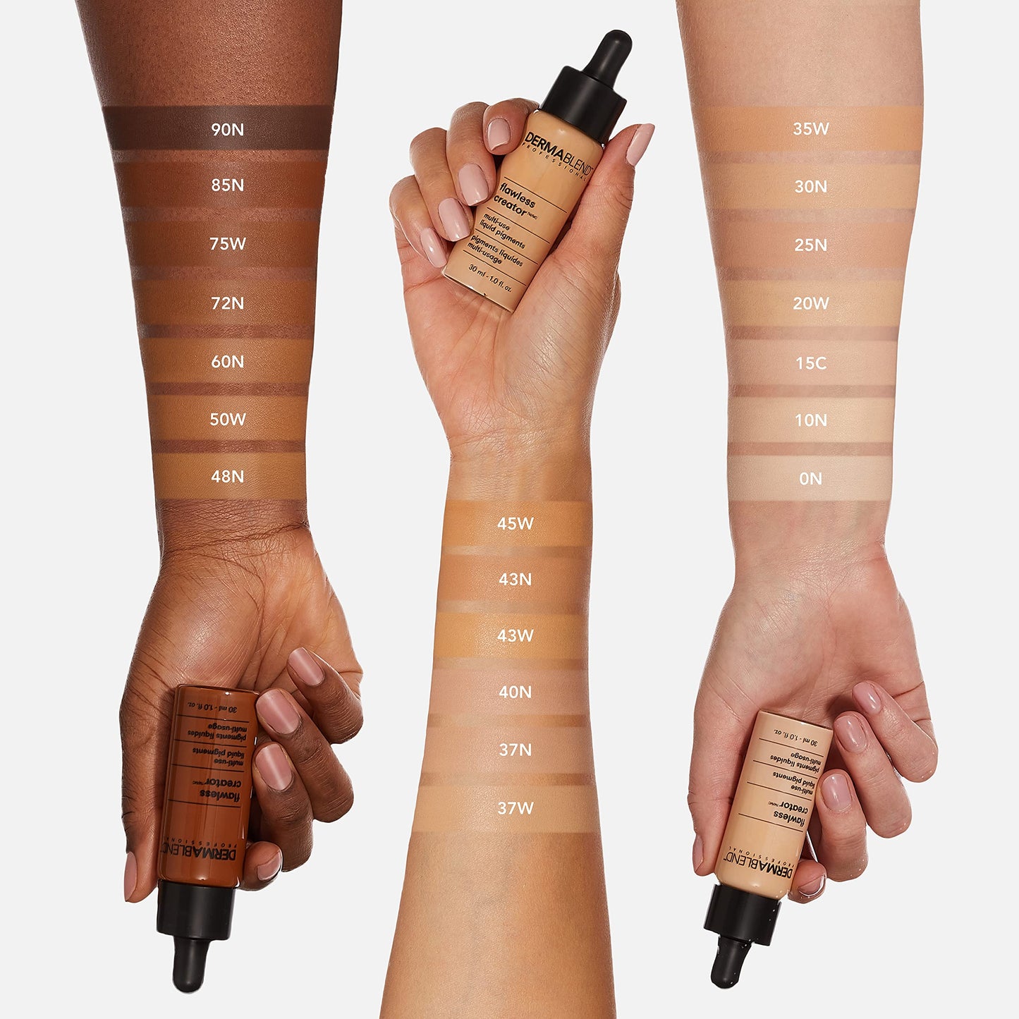 Dermablend Flawless Creator Multi-Use Liquid Foundation Makeup, Full Coverage Foundation, 50W, 1 Fl oz