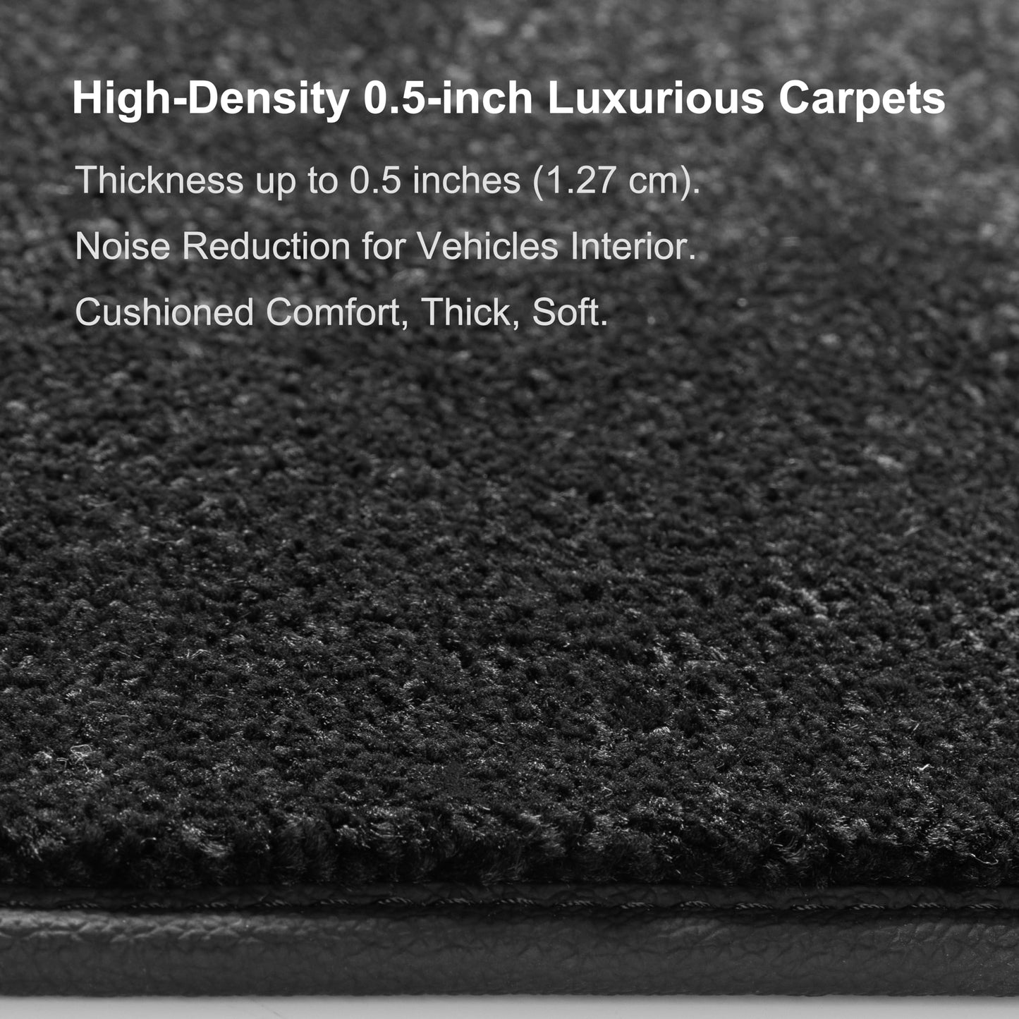 WENNEBIRD Superior Carpet Floor Mats for 2010-2017 Audi Q5 (8R), 0.5-Inch Ultra-Thick, Noise-Reducing, All-Weather Waterproof Anti-Slip – 3-Pc Set