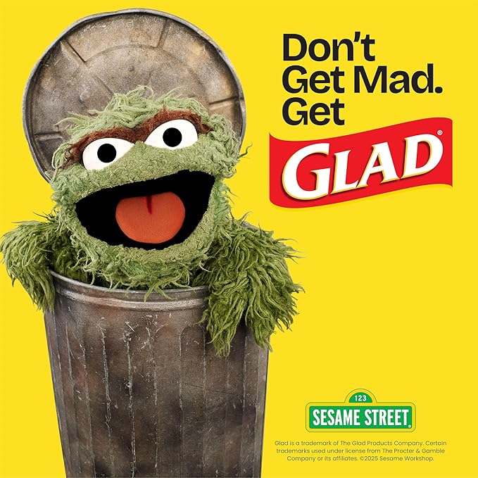 Glad ForceFlex Tall Kitchen Trash Bags, 13 Gal, Gain Original with Febreze, 110 Ct (Pack May Vary)