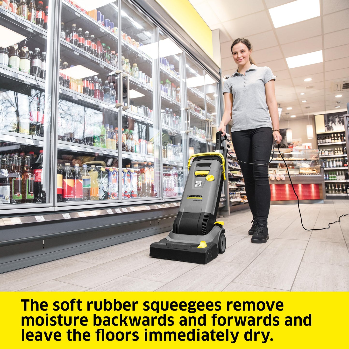 Kärcher BR 30/4 C Commercial Floor Scrubber, Walk-Behind, High-Speed Roller Brush, Intensive Cleaning and Fast Drying